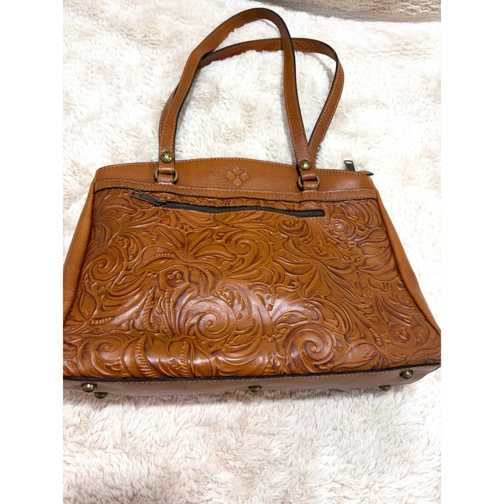 Western Cowgirl Boho Patricia Nash Leather Tote Floral Embossed Shoulder Purse